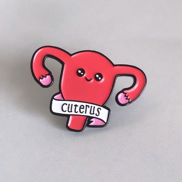 “Cuterus” Enamel Pin/Brooch - Picture 1 of 3